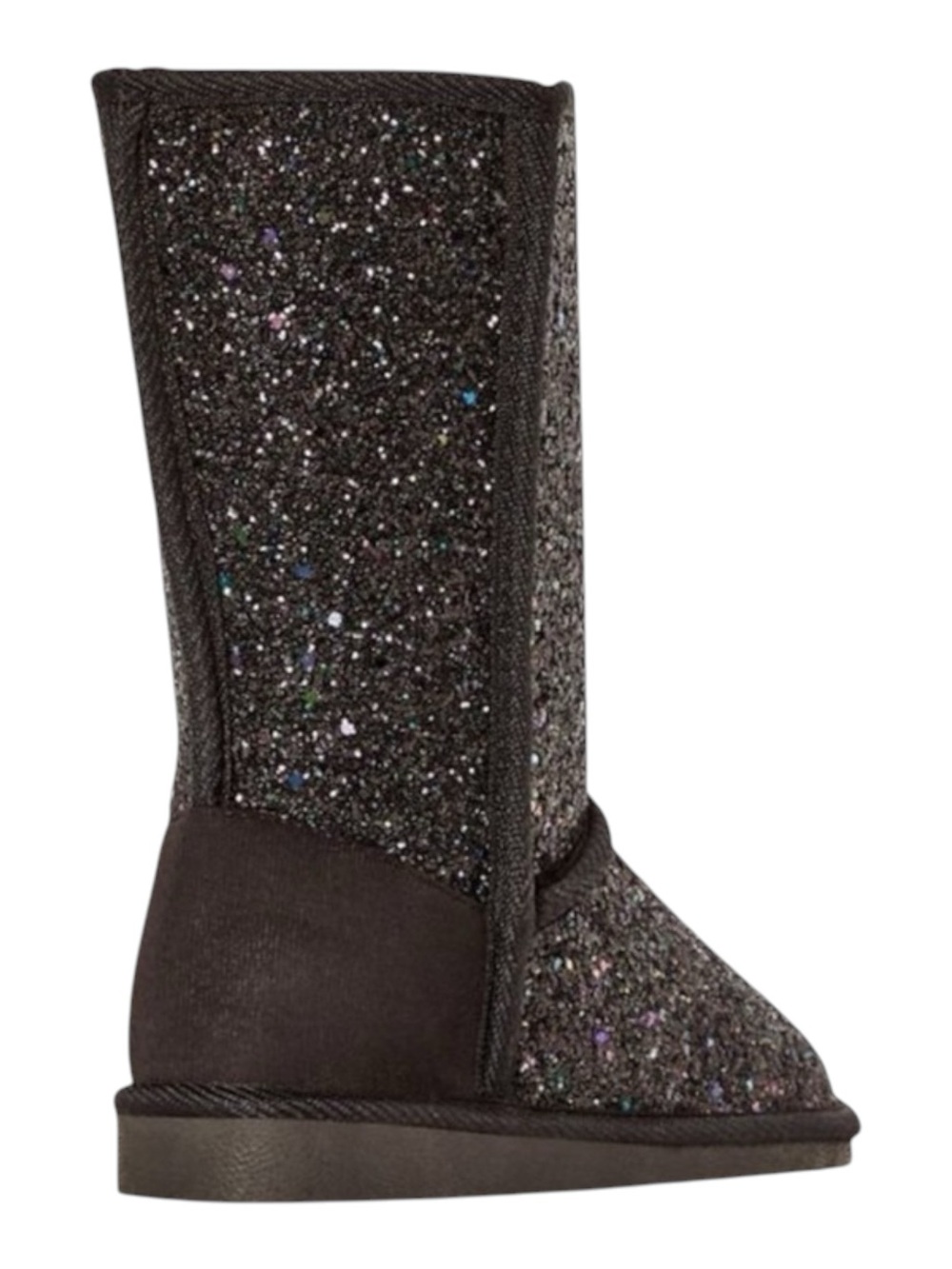 new Fab Kids ❁ JustFab FabKids Glitter Fuzzy Ugg Boot Boots ❁ Black ❁ 7 Toddler - Picture 14 of 16